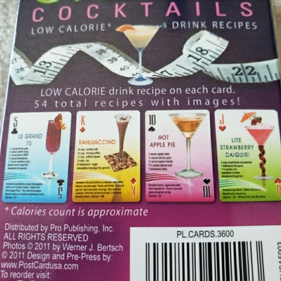 Skinny Cocktail Playing Cards 54 cards New - Picture 2 of 8